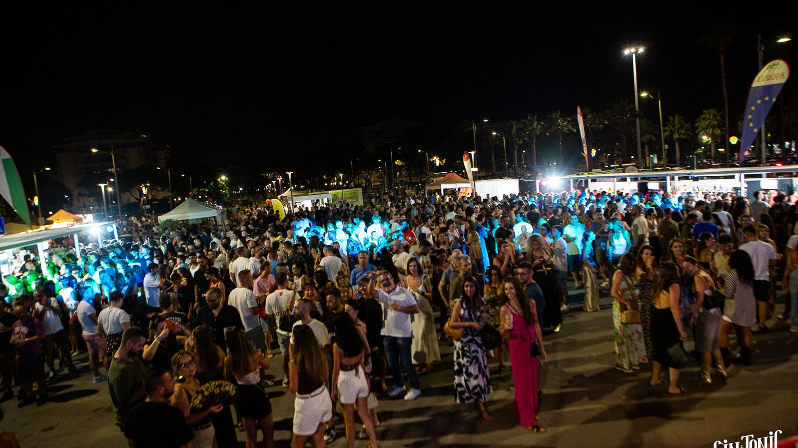 Il pubblico del Gin & Tonic Festival davanti al palco